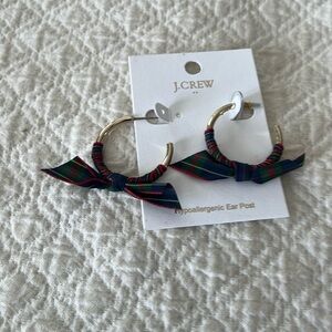 Holiday plaid earrings